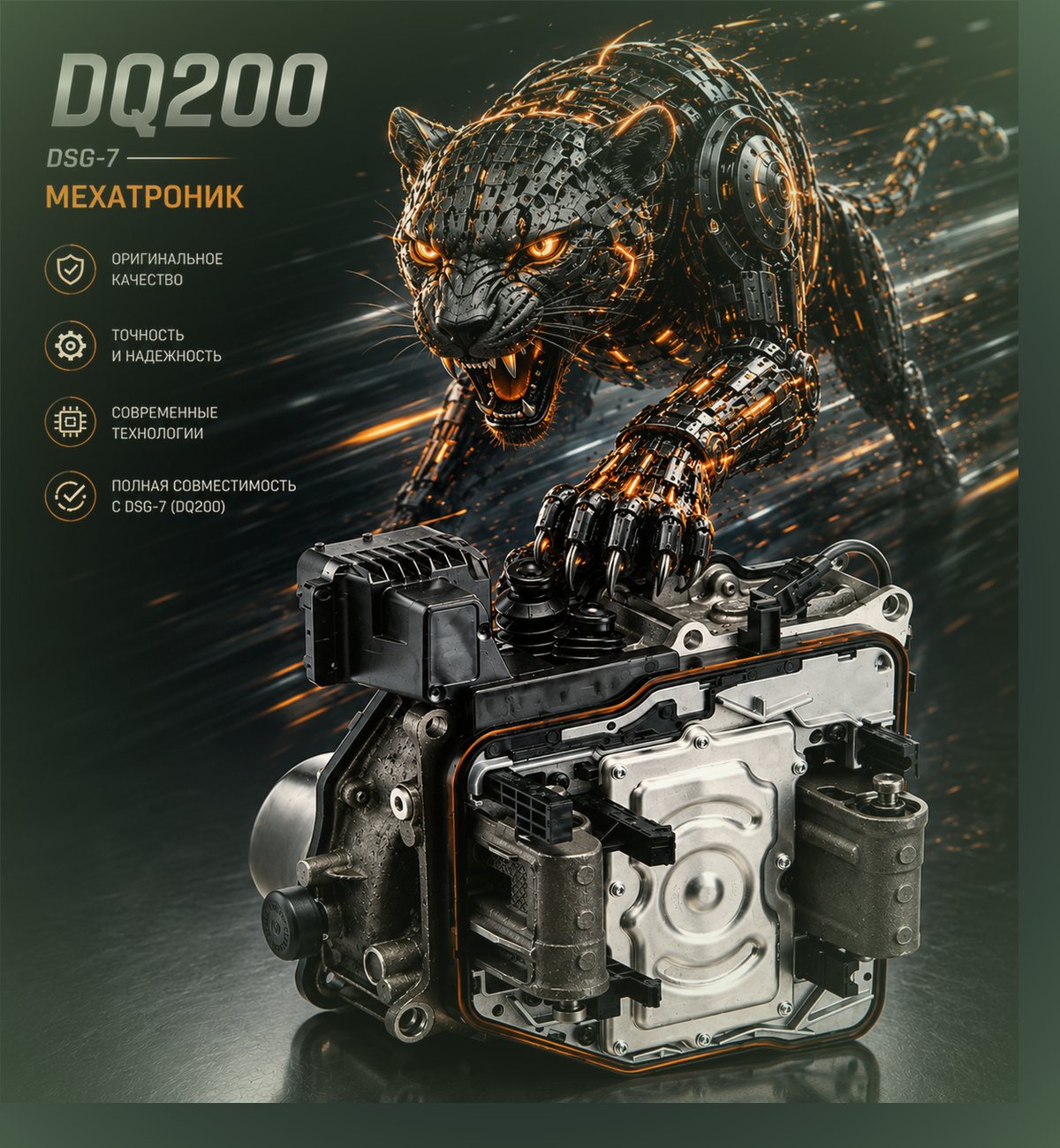 Мехатроник для DSG-7 (DQ200) — Audi A7 — фото детали в нашем сервисе