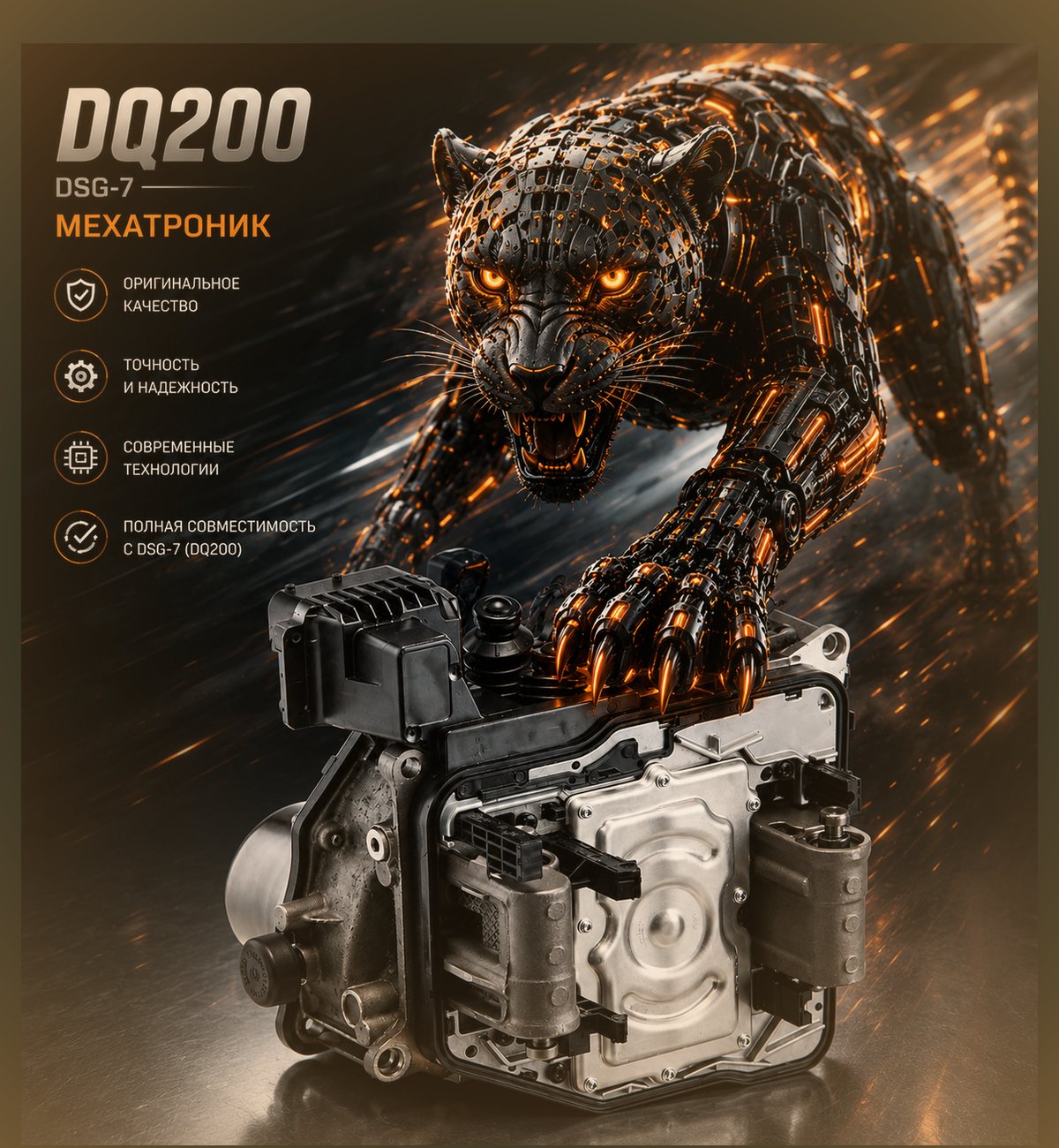 Мехатроник для DSG-7 (DQ200) — Audi Q3 — фото детали в нашем сервисе